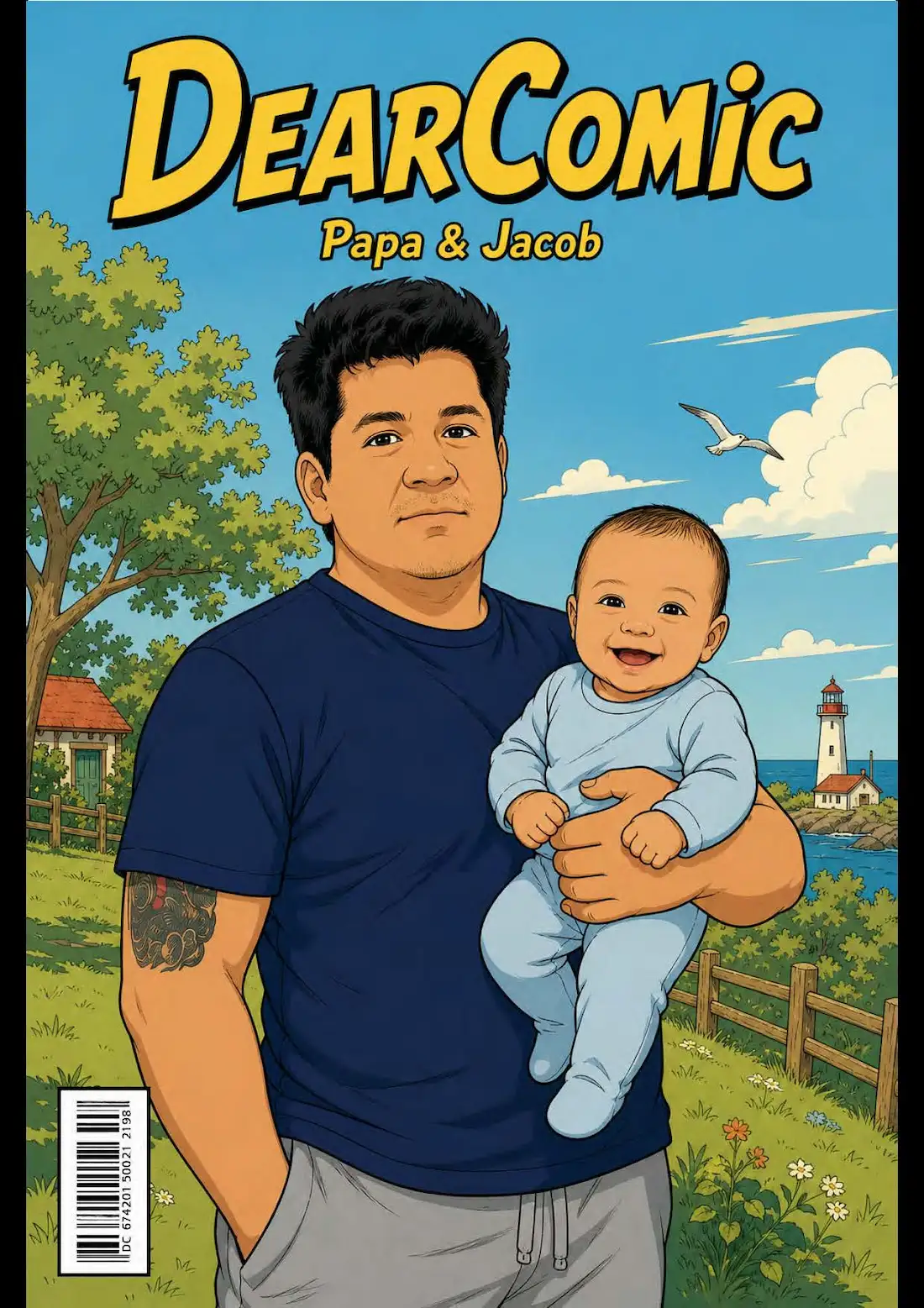 Dad and child memory comic