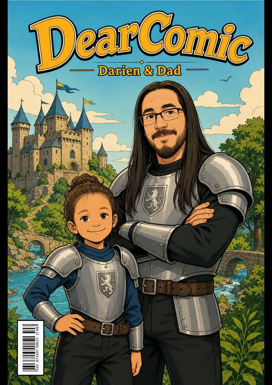 Dad's hero comic gift