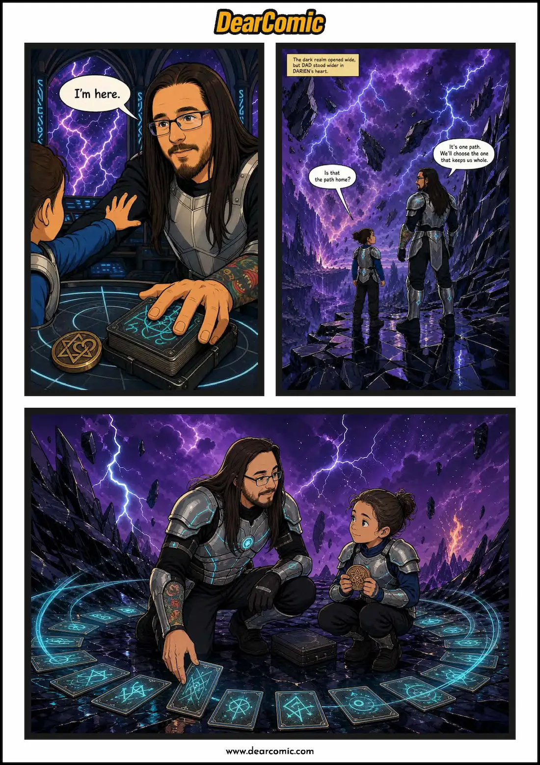 Dad's hero comic gift